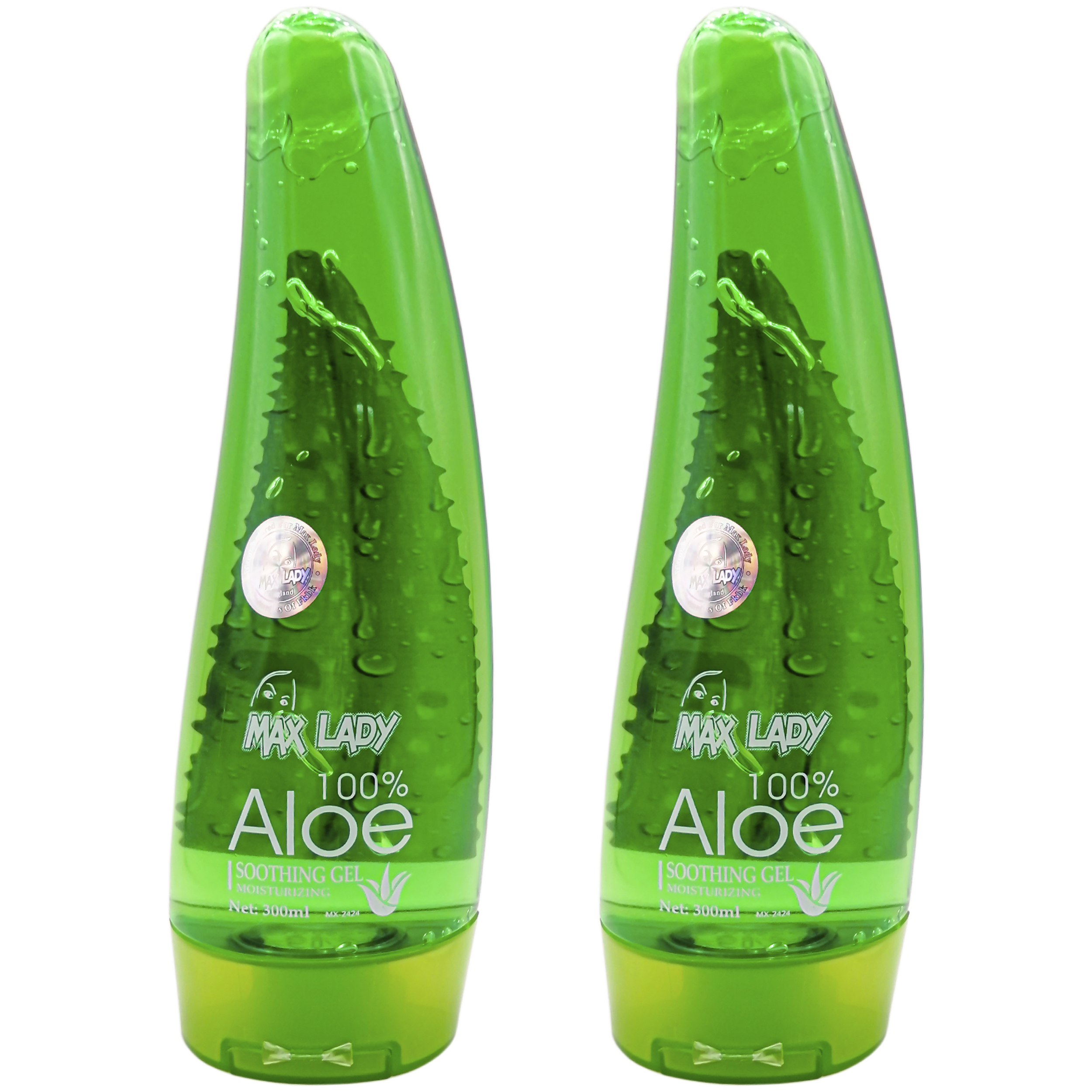 ژل آبرسان مکس لیدی مدل aloe حجم 300 میلی لیتر مجموعه 2 عددی