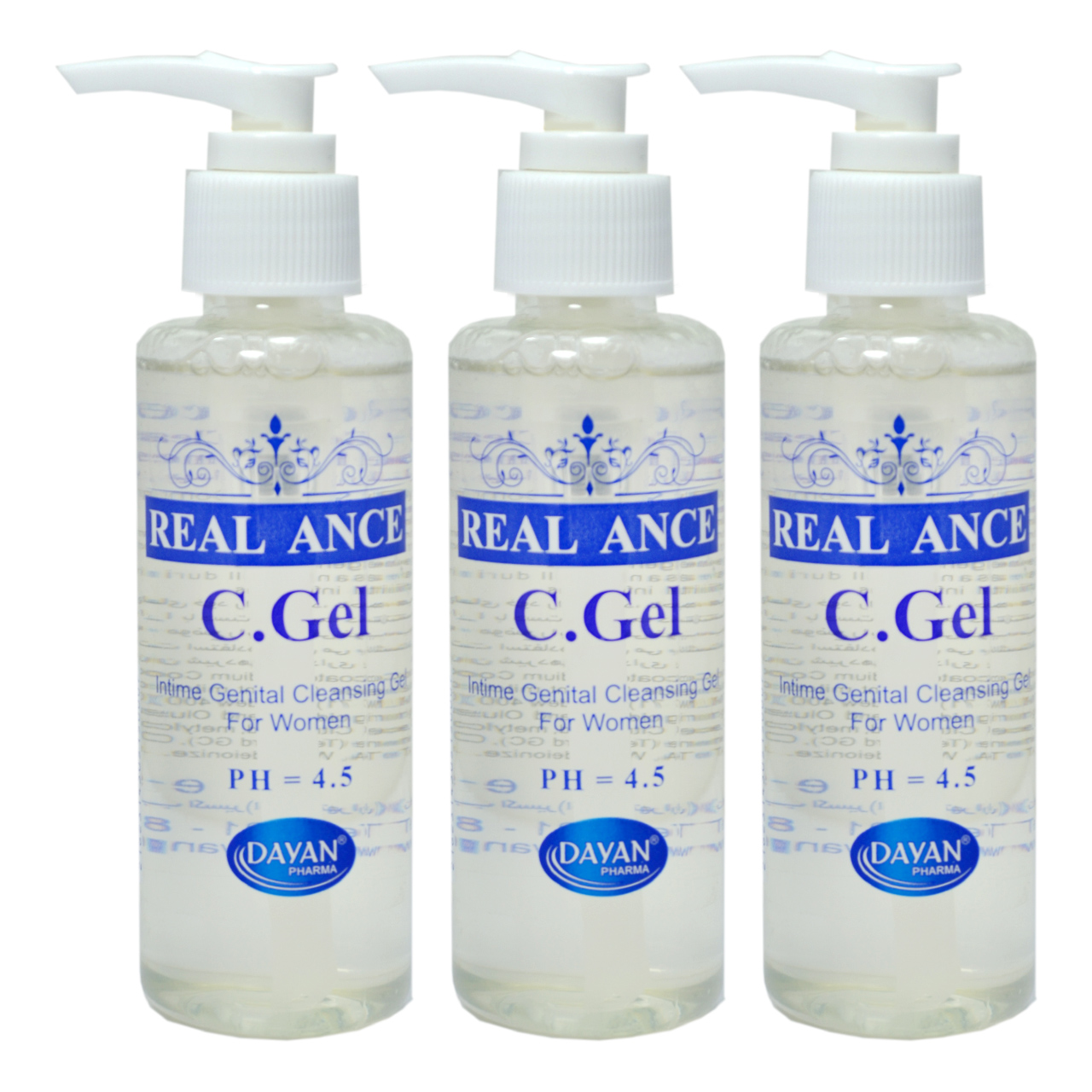 ژل بهداشتی بانوان ریلنس مدل c.gel حجم 150 میلی لیتر مجموعه 3 عددی