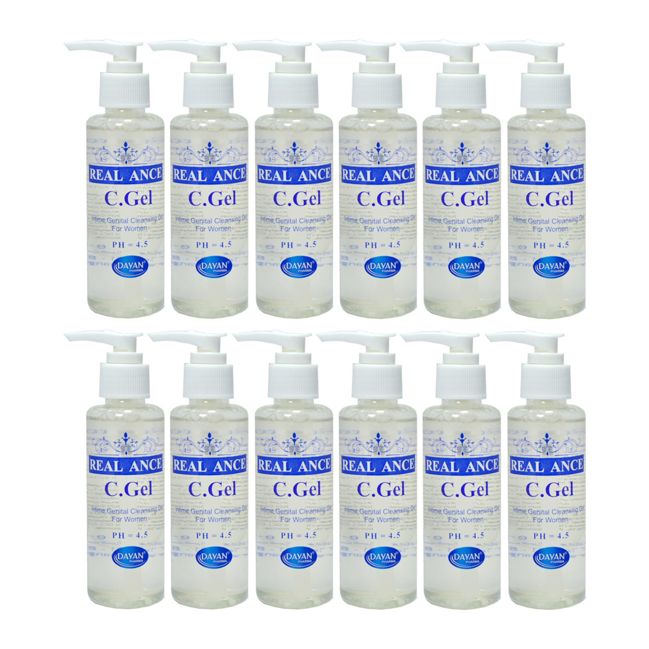 ژل بهداشتی بانوان ریلنس مدل cgel حجم 150 میلی لیتر مجموعه 12 عددی