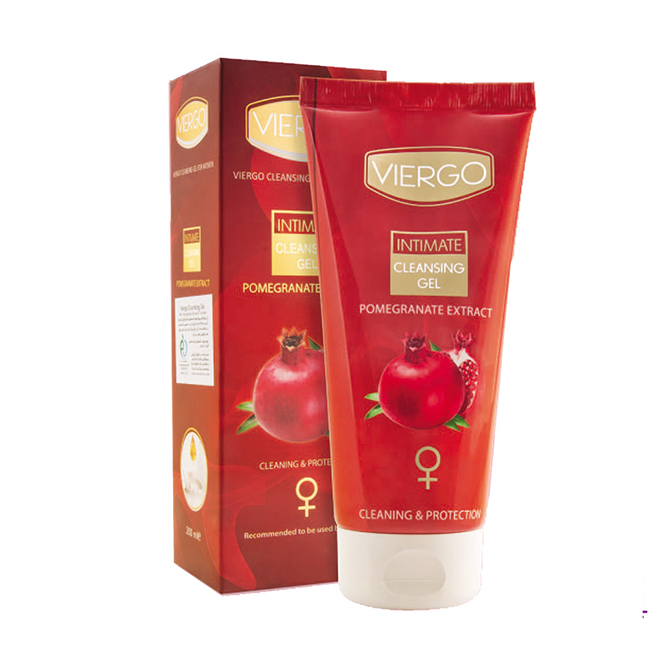 ژل بهداشتی بانوان ویرگو مدل pomegranate حجم 200 میلی لیتر