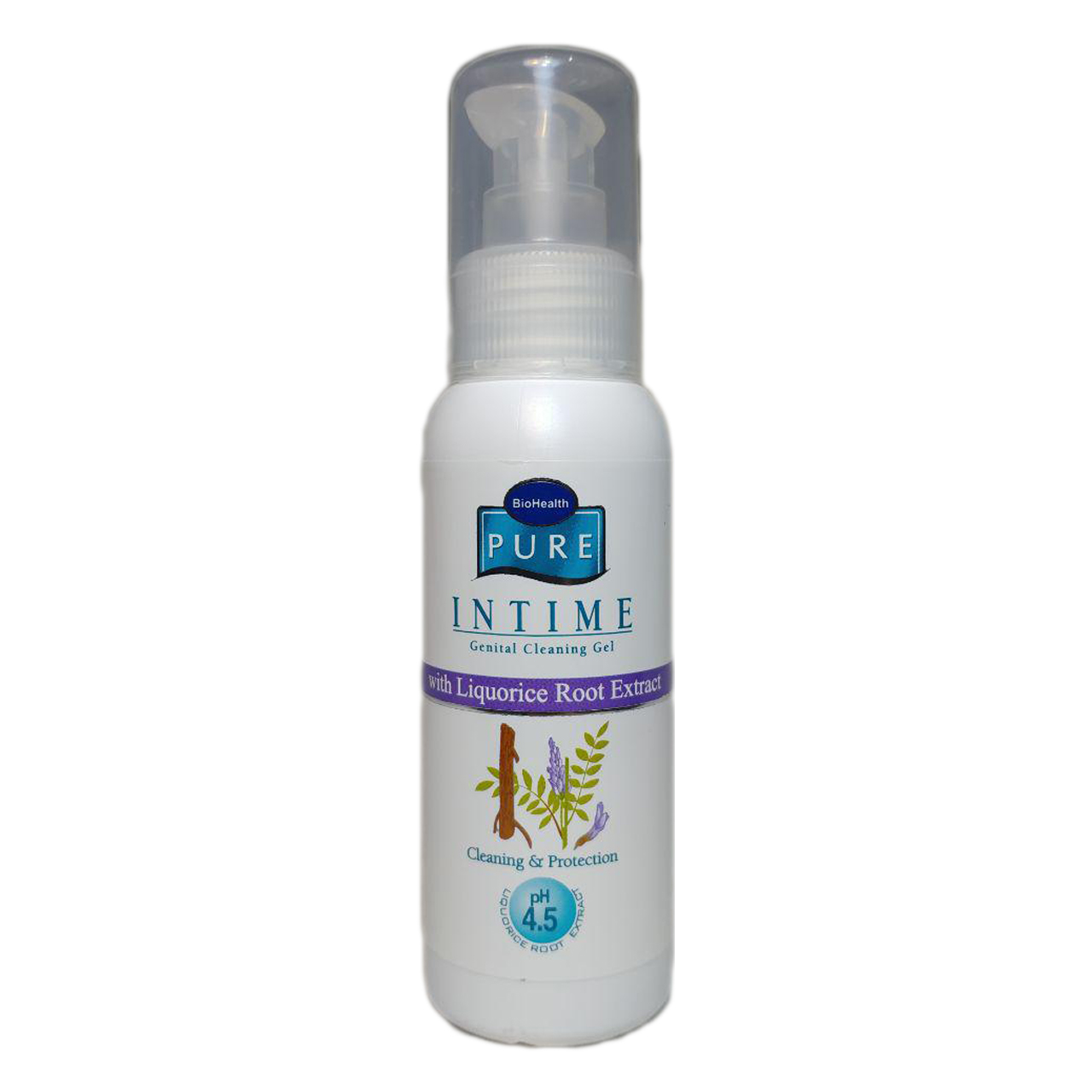 ژل بهداشتی بانوان پیور اینتایم مدل with liquorice root extract حجم 100 میلی لیتر