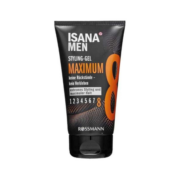 ژل حالت دهنده مو ایسانا مدل maximum 8 حجم 150 میلی لیتر