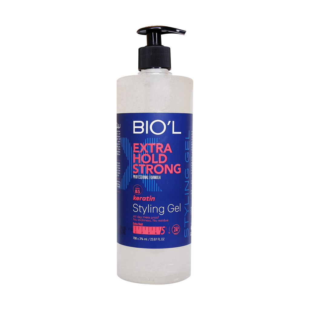 ژل حالت دهنده مو بیول مدل extra hold strong حجم 700 میلی لیتر