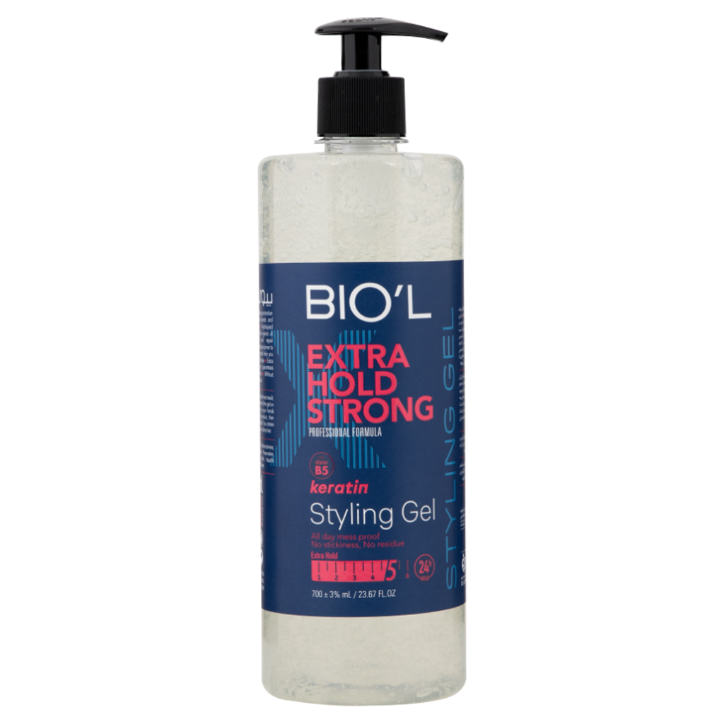 ژل حالت دهنده مو بیول مدل extra strong حجم 700 میلی لیتر