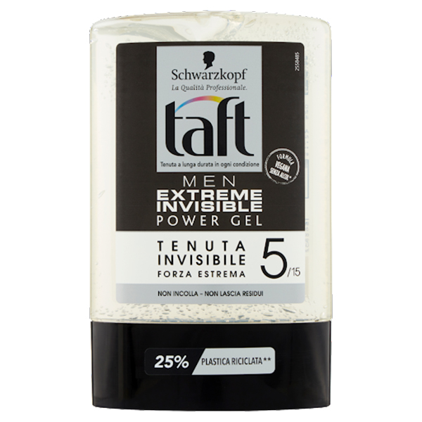 ژل حالت دهنده مو تافت مدل extreme invisible 5 حجم 300 میلی لیتر