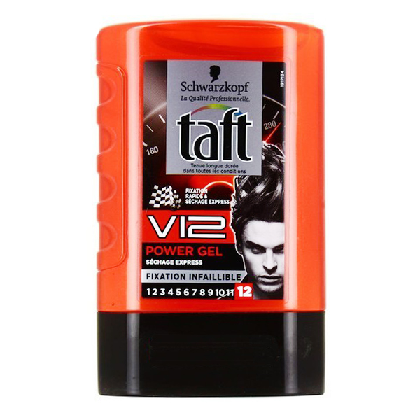 ژل حالت دهنده مو تافت مدل power v12 حجم 300 میلی لیتر