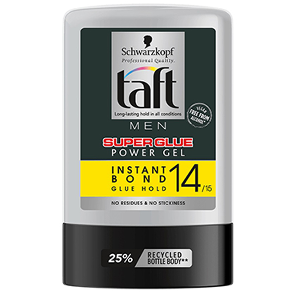 ژل حالت دهنده مو تافت مدل super glue 14 حجم 300 میلی لیتر