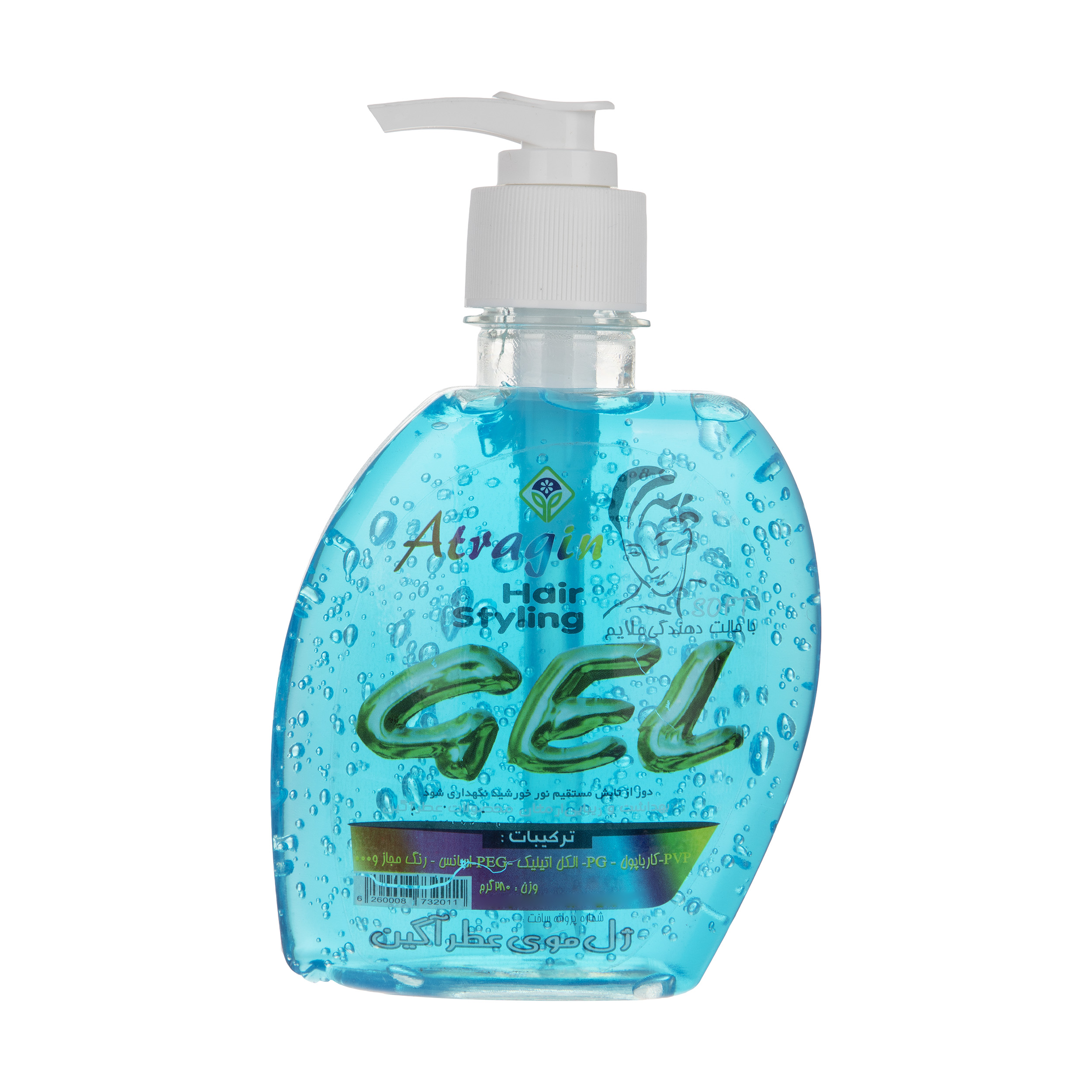 ژل حالت دهنده مو عطرآگین مدل blue حجم 280 میلی لیتر
