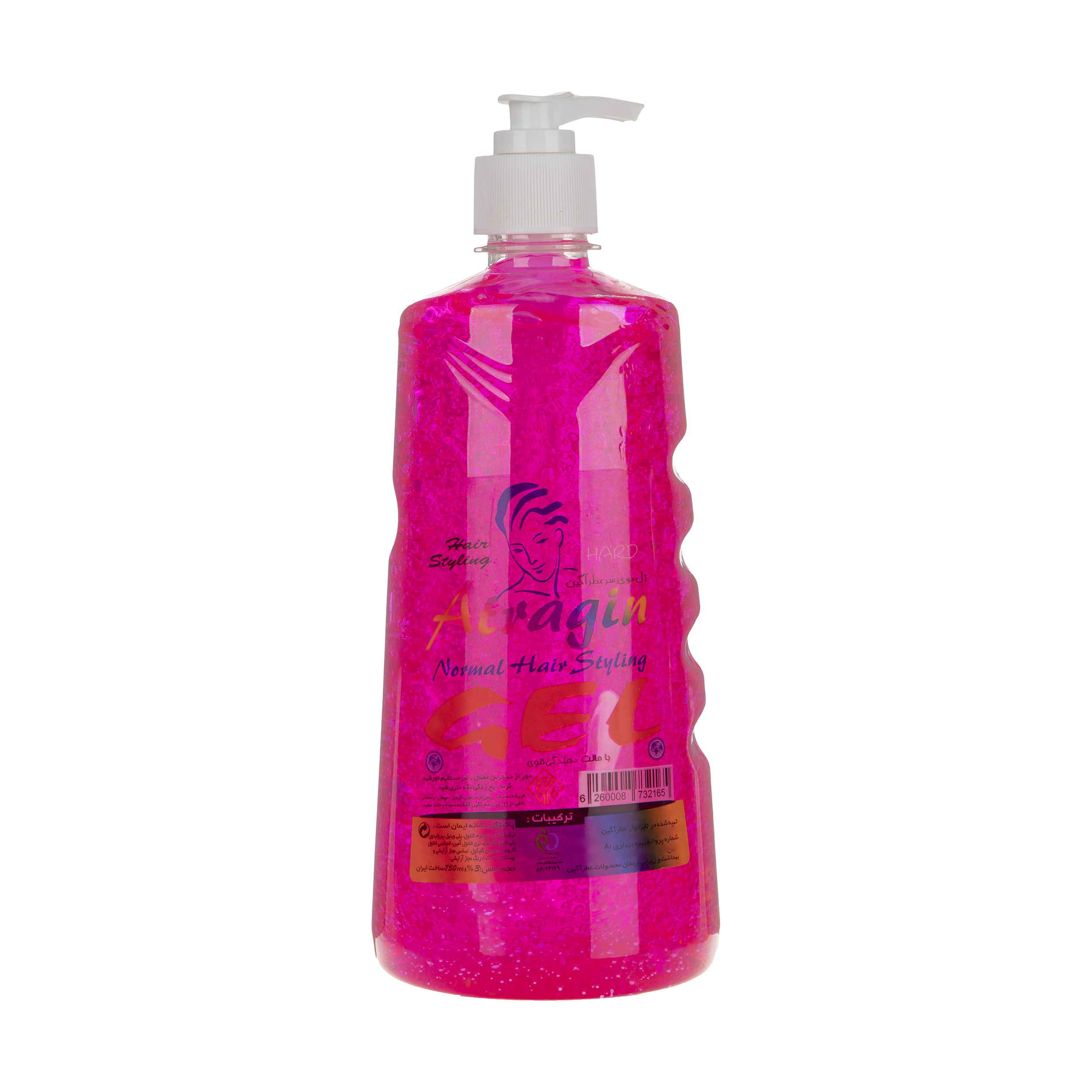 ژل حالت دهنده مو عطرآگین مدل pink حجم 750 میلی لیتر