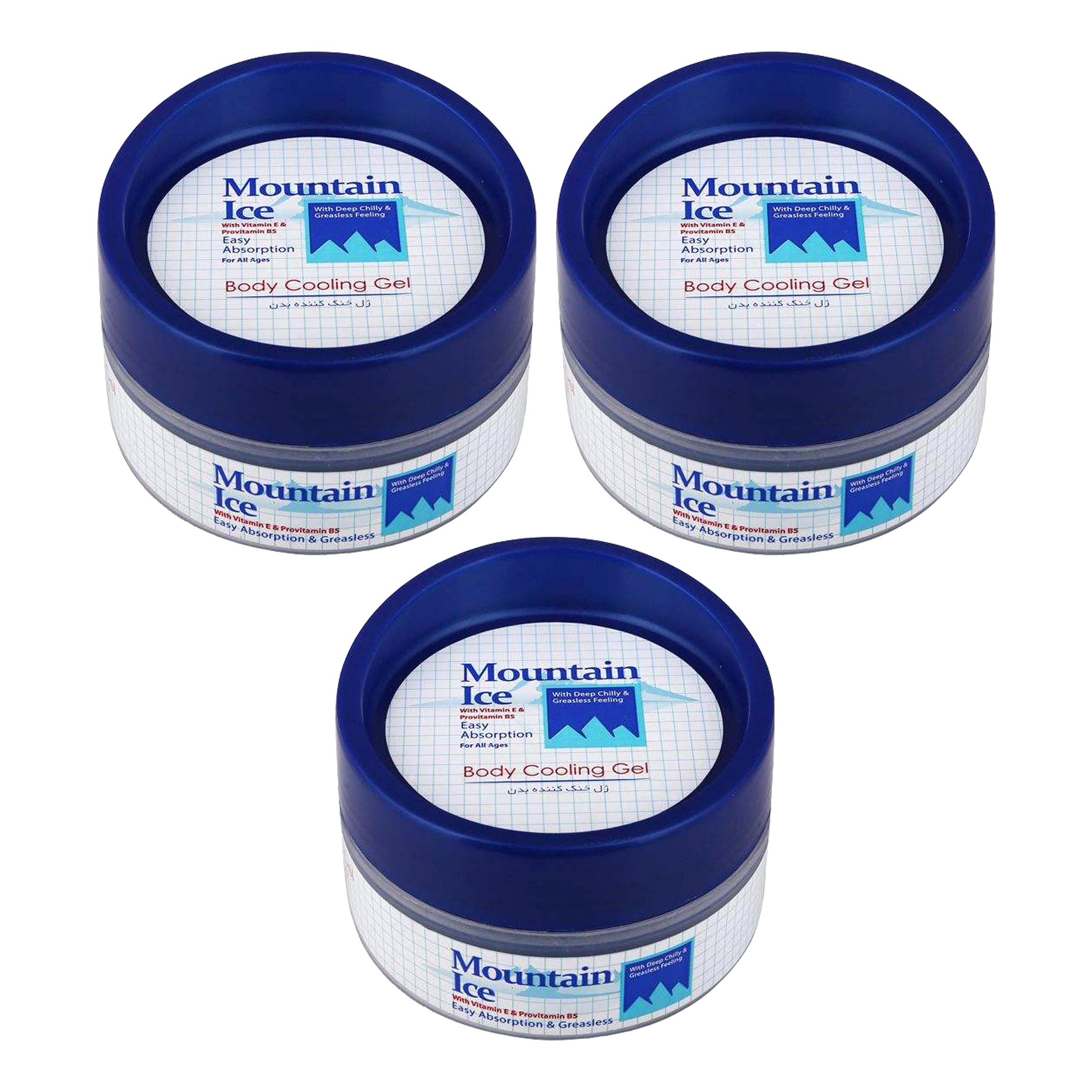 ژل خنک کننده ضد درد لیمپیو مدل mountain ice حجم 200 میلی لیتر مجموعه 3 عددی