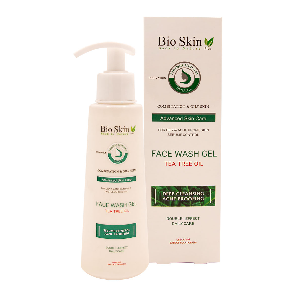 ژل شست و شو صورت بایو اسکین مدل acne proofing حجم 200 میلی لیتر