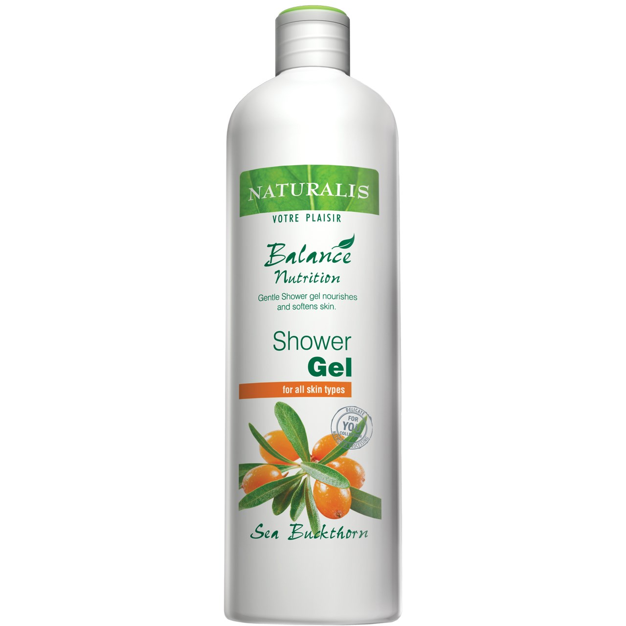 ژل شست و شوی بدن نچرالیس مدل sea buckthorn حجم 400 میلی لیتر
