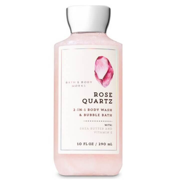 ژل شستشو بدن بس اند بادی ورکز مدل rose quartz حجم 290 میلی لیتر