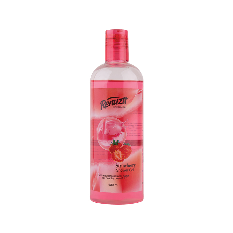 ژل شستشو بدن رینوزیت مدل strawberry حجم 400 میلی لیتر