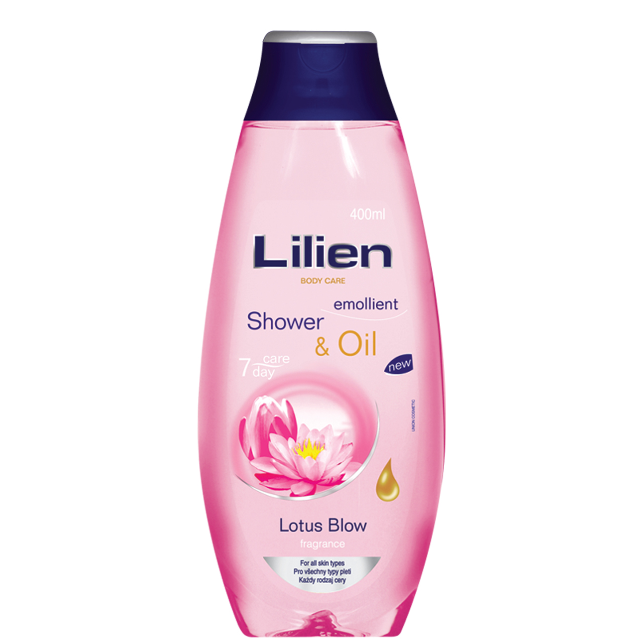 ژل شستشو بدن لیلین مدل lotus blow حجم 400 میلی لیتر