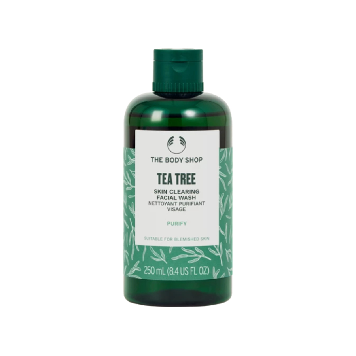 ژل شستشو صورت بادی شاپ مدل tea tree new look حجم 250 میلی لیتر