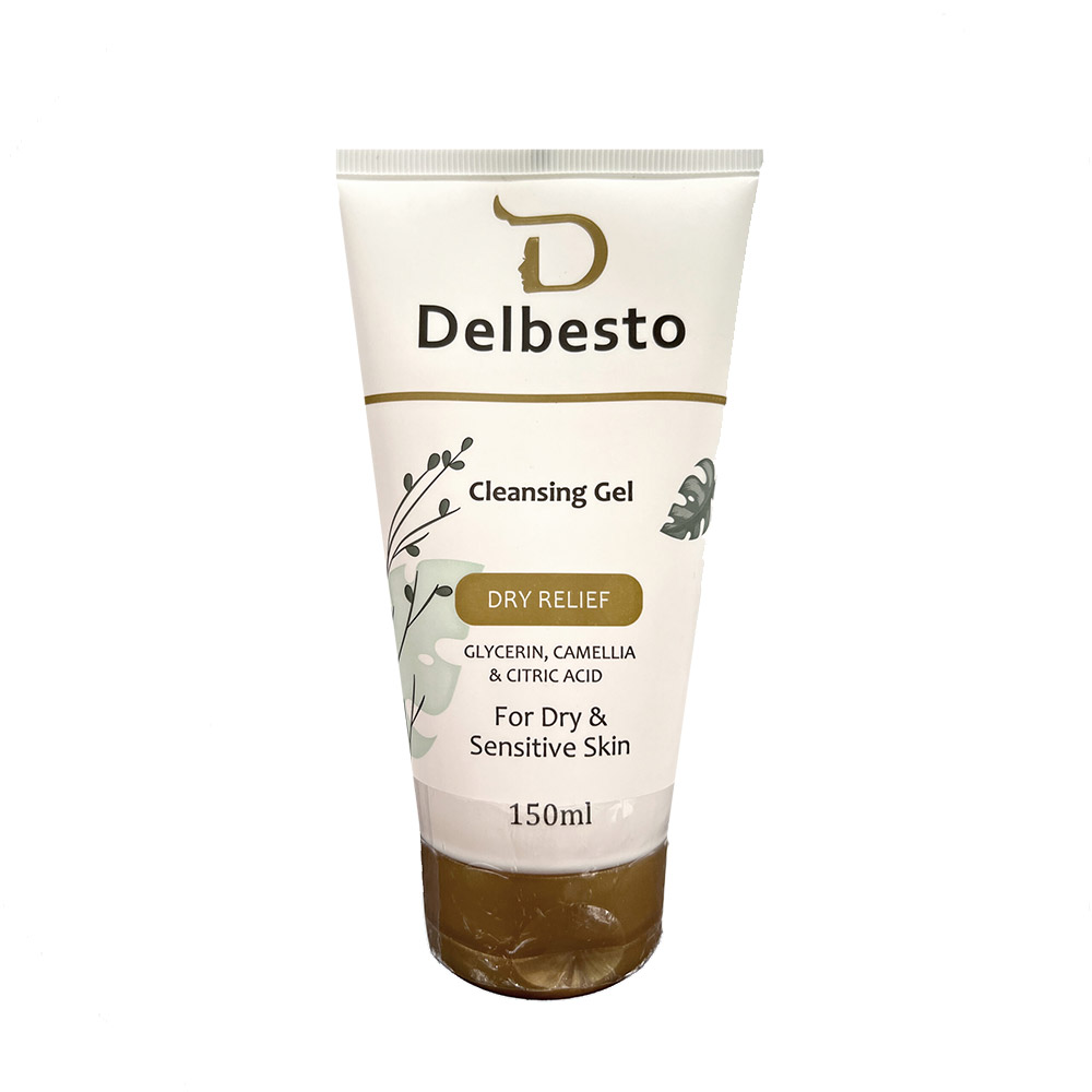 ژل شستشو صورت دلبستو مدل dry relief حجم 150 میلی لیتر