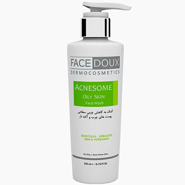 ژل شستشو صورت فیس دوکس مدل acnesome حجم 200 میلی لیتر