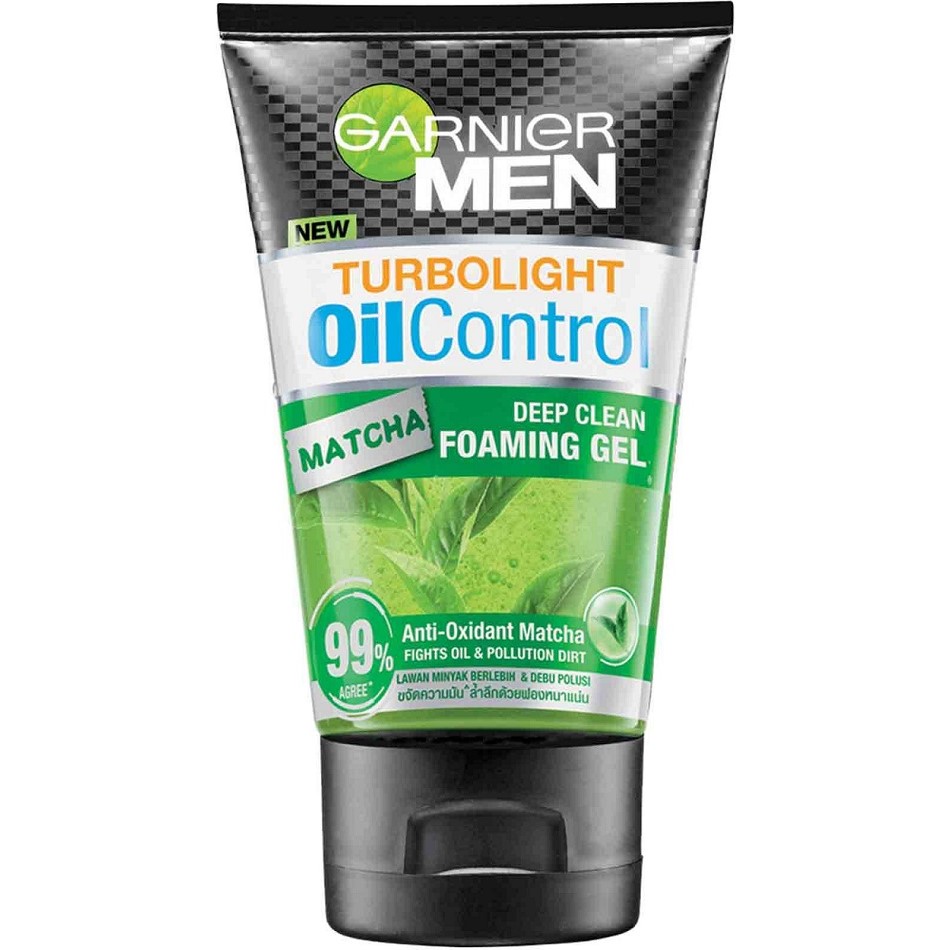 ژل شستشو صورت گارنیه مدل turbolight matcha حجم 100 میلی لیتر