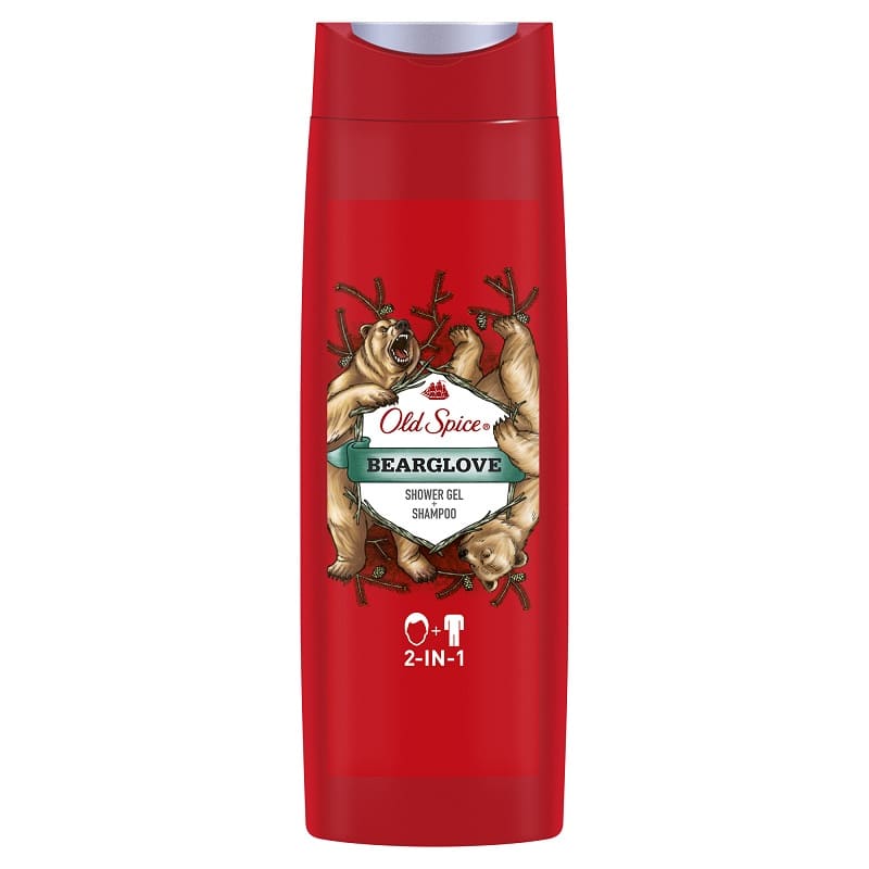 ژل شستشو مو و بدن الد اسپایس مدل bearglove 2in1 حجم 400 میلی لیتر