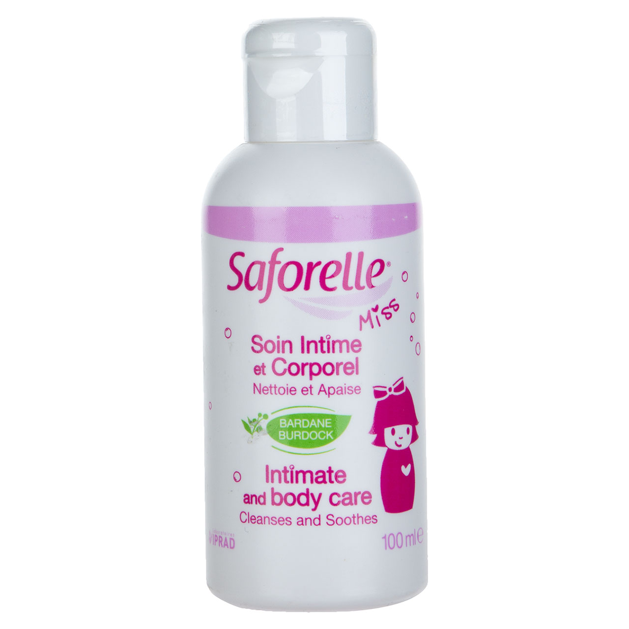ژل شستشوی دخترانه سافورل میس مدل bardane burdock حجم 100 میلی‌لیتر