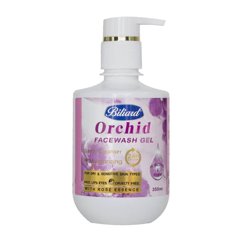 ژل شستشوی صورت بیلیارد مدل orchid حجم 350 میلی لیتر