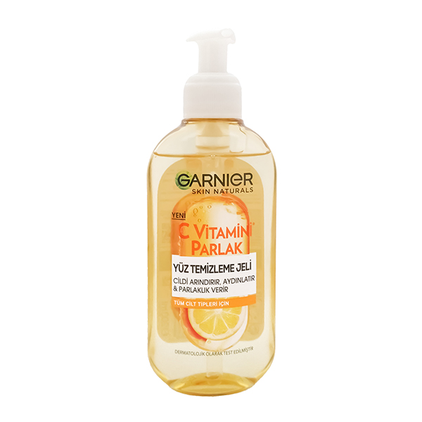 ژل شستشوی صورت گارنیه مدل vitamin c حجم 200 میلی لیتر
