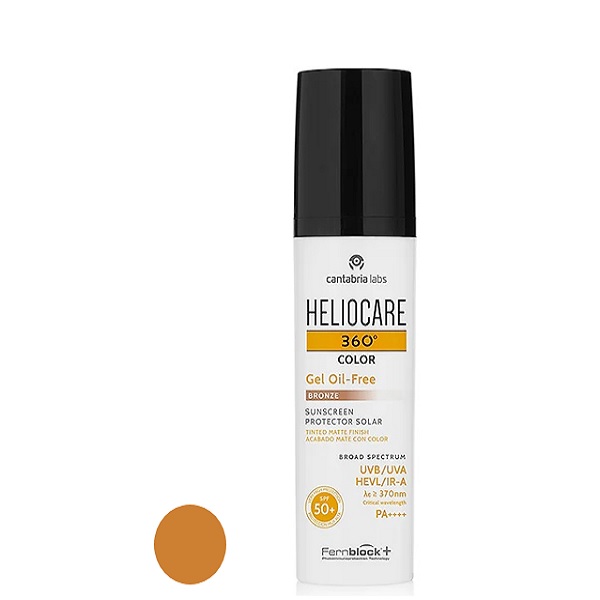 ژل ضد آفتاب رنگی هلیوکر spf 50 مدل finish مناسب انواع پوست‌ حجم 50 میلی‌لیتر