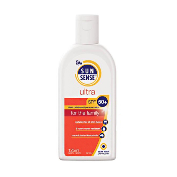 ژل ضد آفتاب سان سنس مدل ultra حجم 125 میلی لیتر