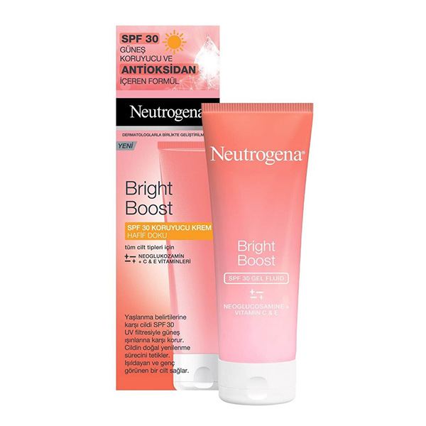 ژل ضد آفتاب نوتروژینا مدل bright boost حجم 50 میلی لیتر