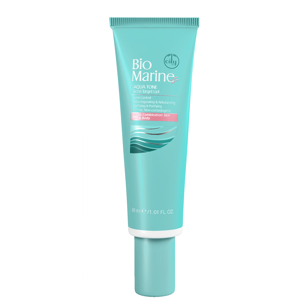 ژل ضد جوش بایومارین مدل aqua tone حجم 30 میلی لیتر