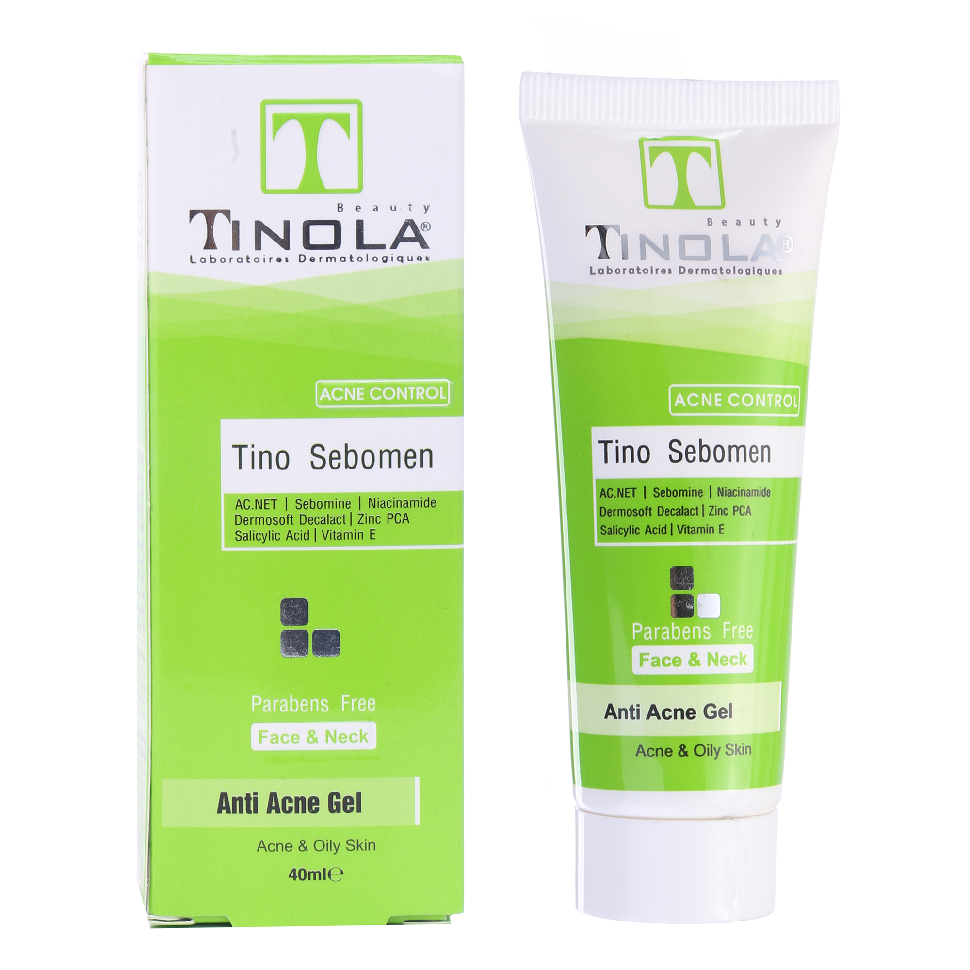 ژل ضد جوش تینولا بیوتی مدل tino sebomen حجم 40 میلی لیتر