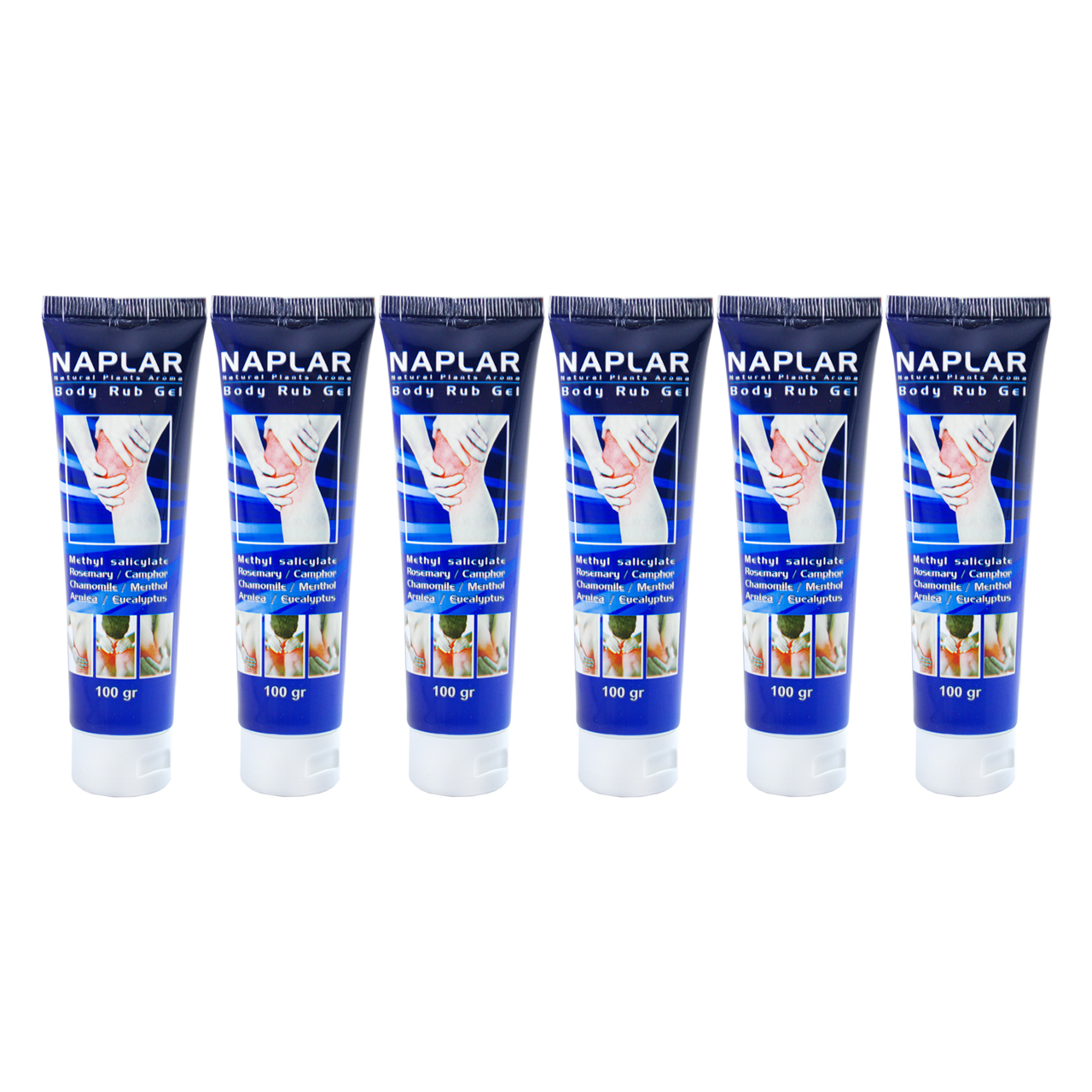 ژل ضد درد ناپلار مدل rub gel حجم 100 میلی لیتر مجموعه 6 عددی
