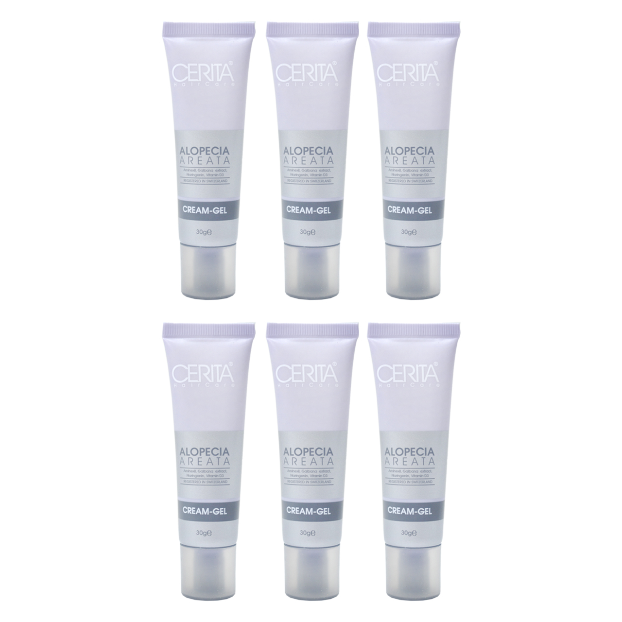 ژل ضد ریزش مو سریتا مدل alopeca areata وزن 30 گرم مجموعه 6 عددی