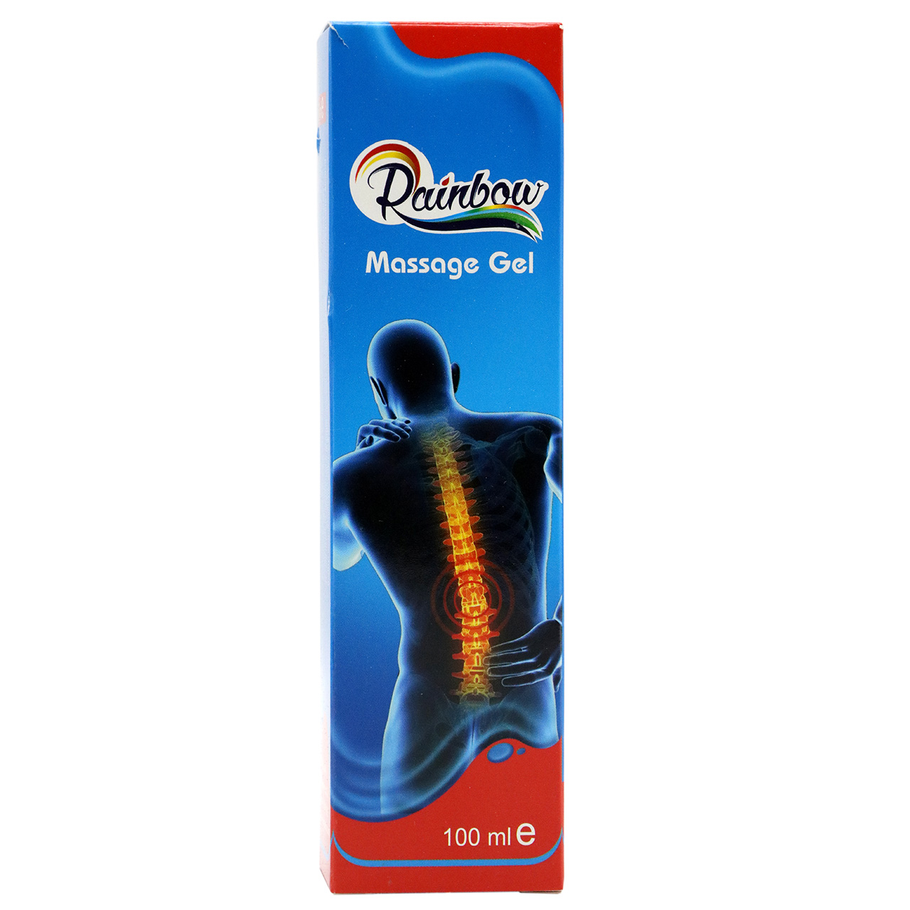 ژل ماساژ و ضد درد رینبو مدل massage gel کد 593 حجم 100 گرم