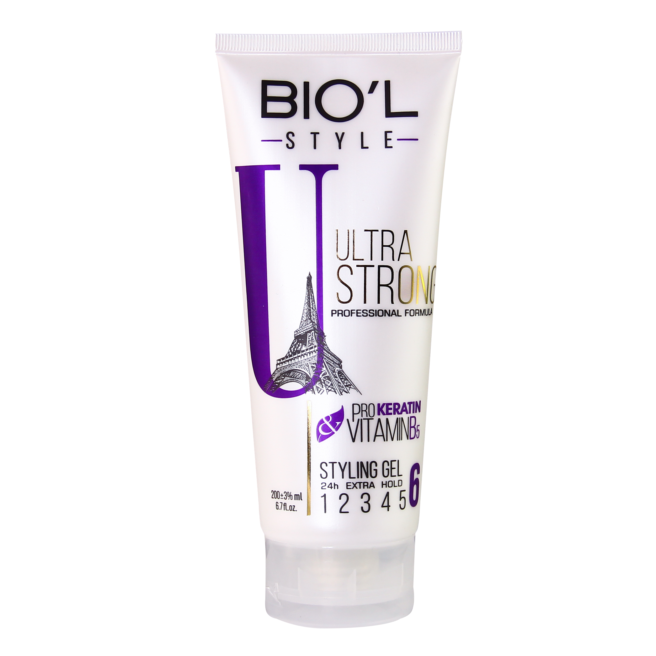 ژل مو بیول مدل ultra strong حجم 200 میلی لیتر