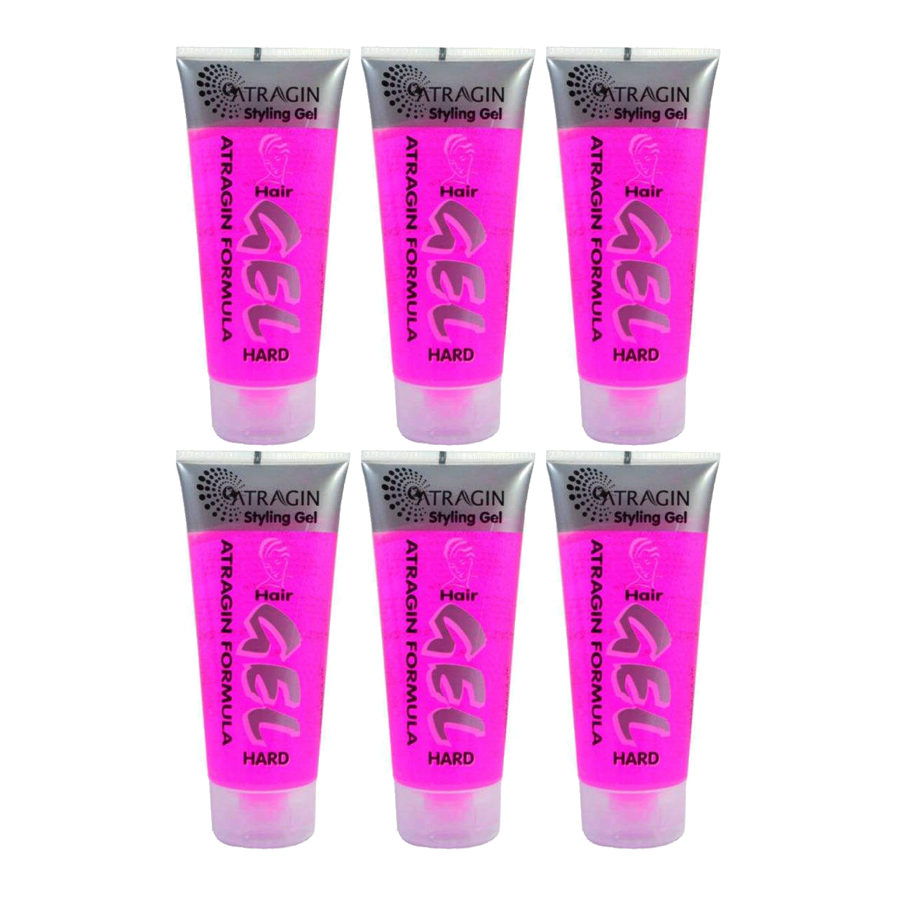 ژل مو عطر آگین مدل hard حجم 200 میلی لیتر مجموعه 6 عددی