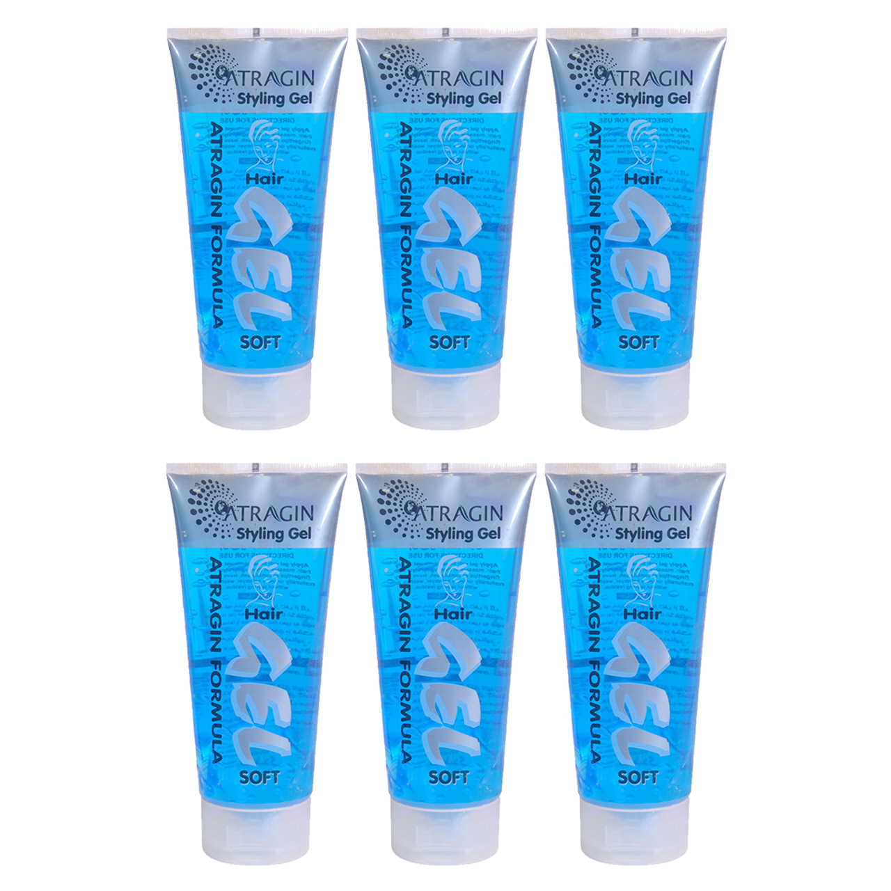 ژل مو عطر آگین مدل soft حجم 200 میلی لیتر مجموعه 6 عددی