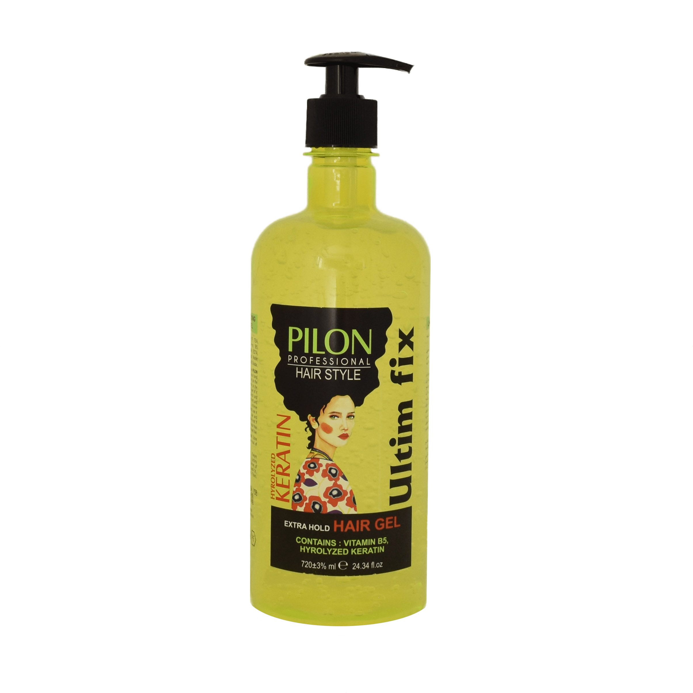 ژل مو پیلون مدل hyrolyzed keratin حجم 720 میلی لیتر