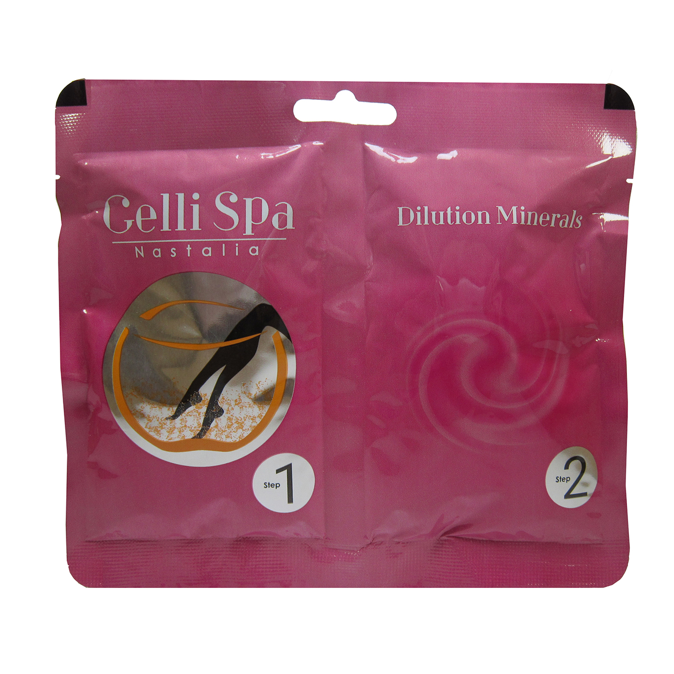 ژل نمک حمام ناستالیا مدل ozera calm وزن 25 گرم به همراه حلال مدل 01 وزن 45 گرم