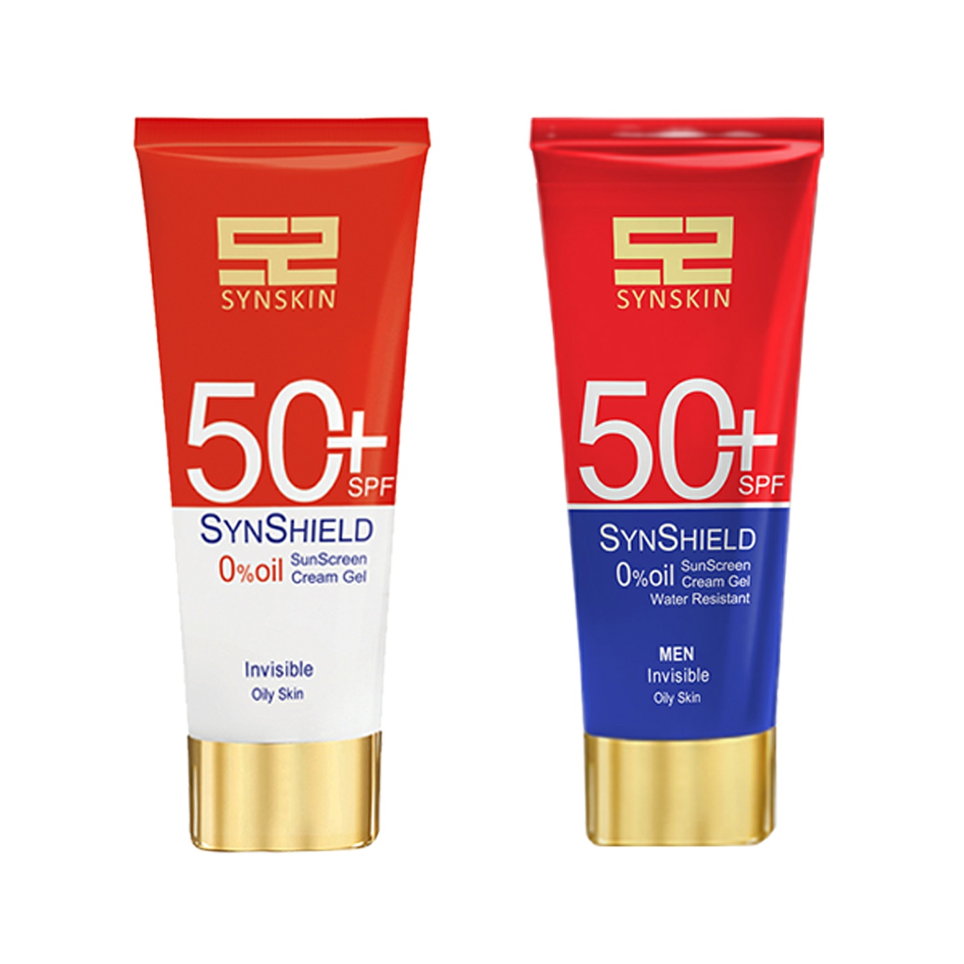 ژل کرم ضد آفتاب بی رنگ ساین اسکین spf50 مدل ساین شیلد مناسب پوست های چرب حجم 50 میلی لیتر به همراه کرم ژل ضد آفتاب آقایان مدل ساین شیلد