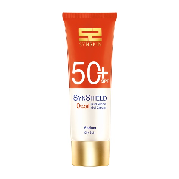 ژل کرم ضد آفتاب ساین اسکین بدون رنگ spf 50 مدل synshield مناسب پوست‌های چرب حجم 50 میلی لیتر