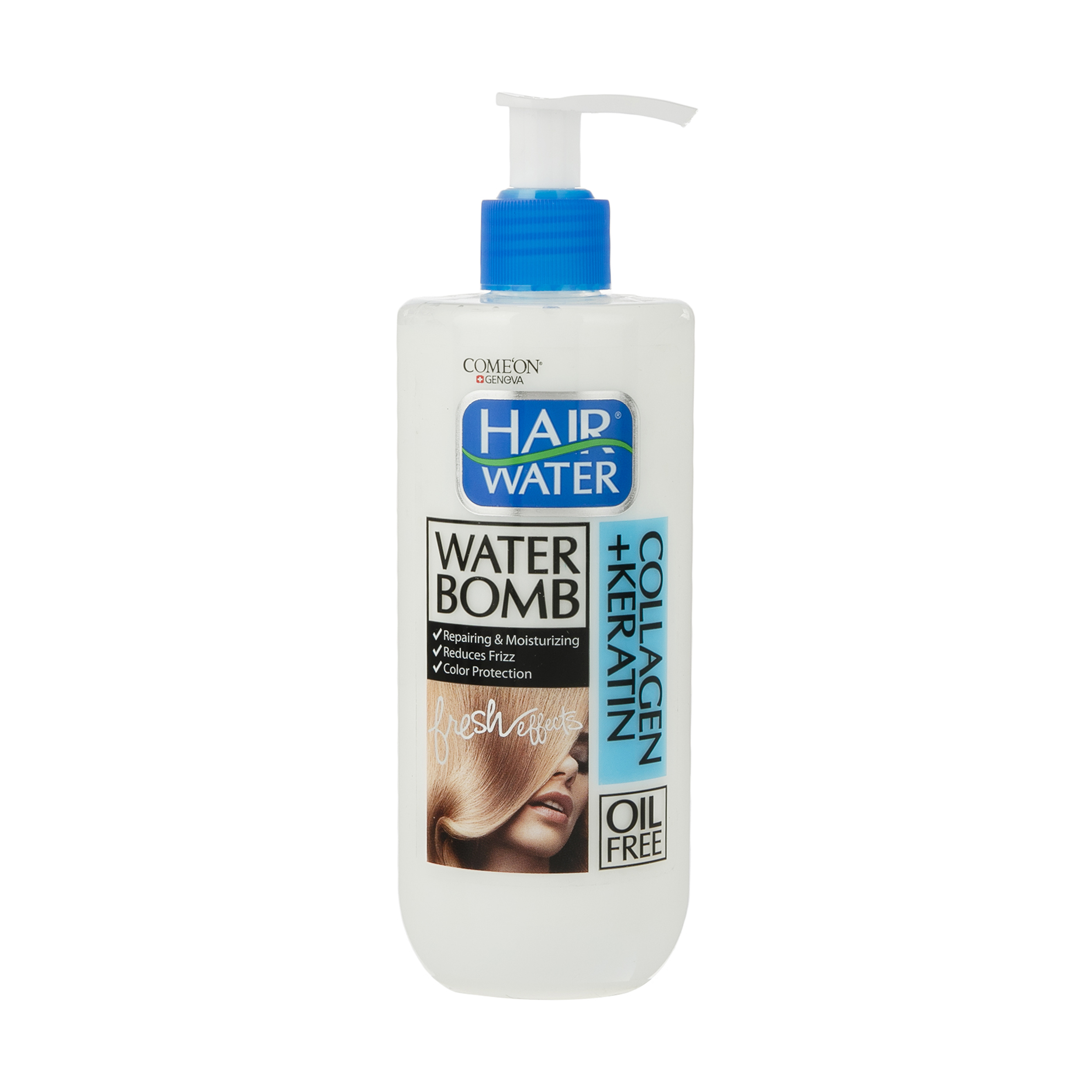 کرم آبرسان مو کامان مدل collagen hair water حجم 400 میلی لیتر