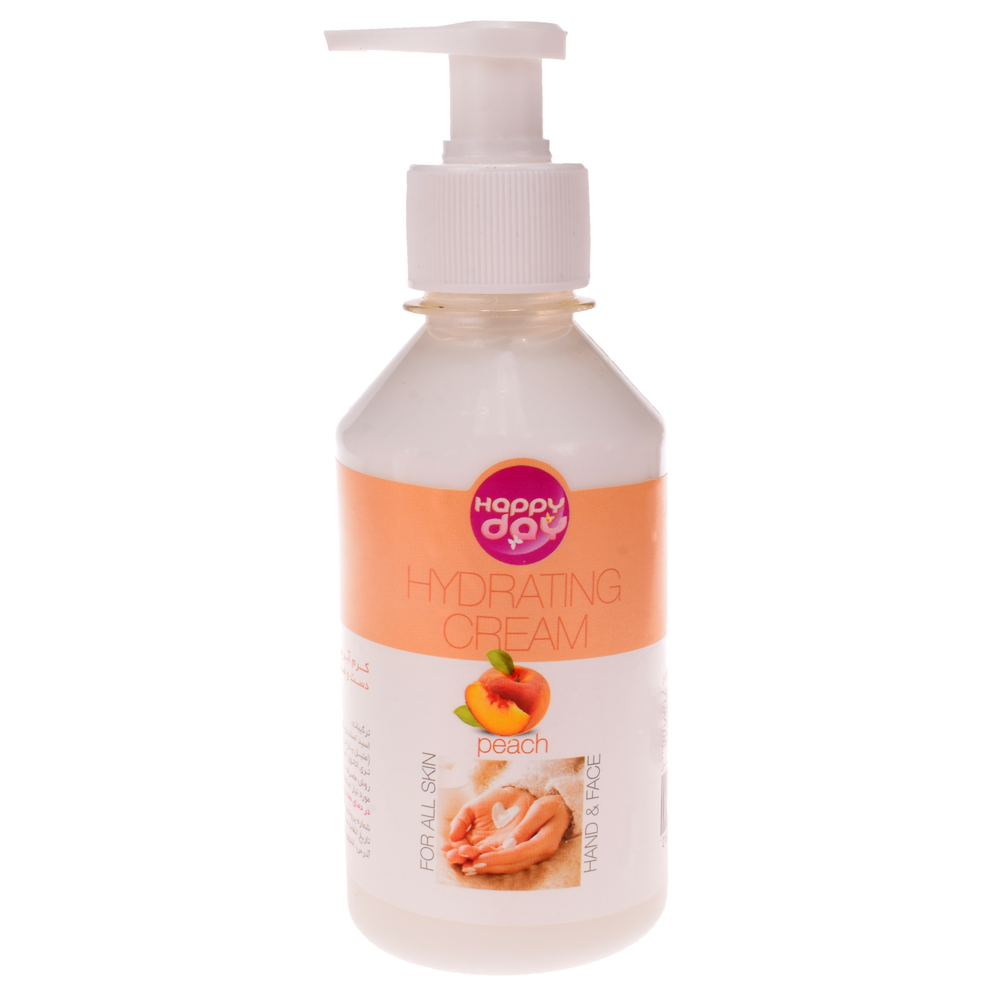 کرم آبرسان هپی دی مدل peach حجم 250 میلی لیتر