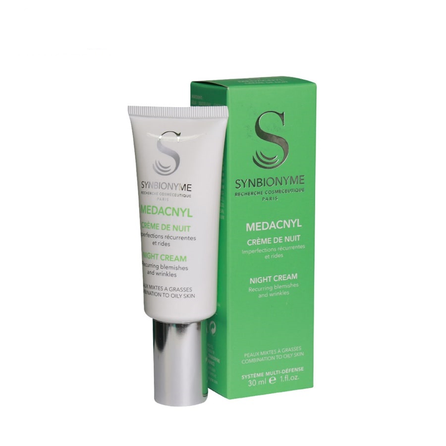 کرم آبرسان و مغذی سین بیونیم مدل medacnyl night cream حجم 30 میلی لیتر