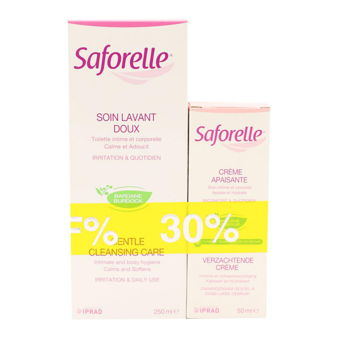 کرم التیام بخش سفورل مدل apaisante حجم 50 میلی لیتر و ژل بهداشتی بانوان مدل gentle
