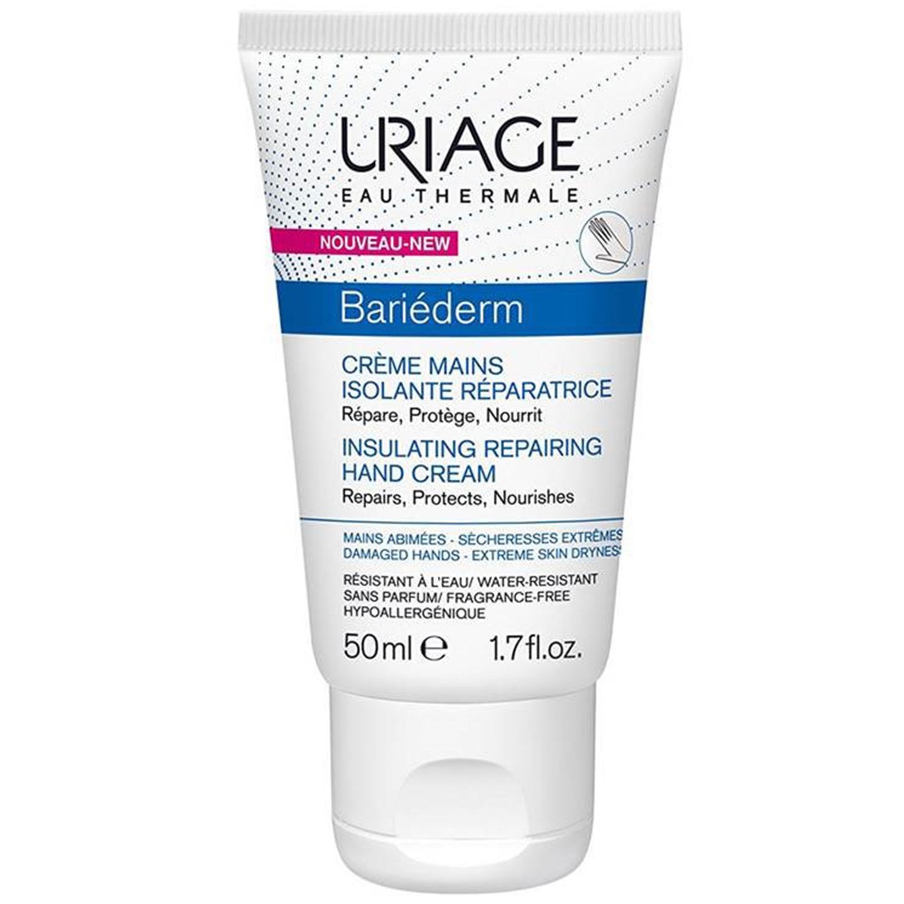 کرم ترمیم کننده دست اوریاژ سری bariederm حجم 50 میلی لیتر