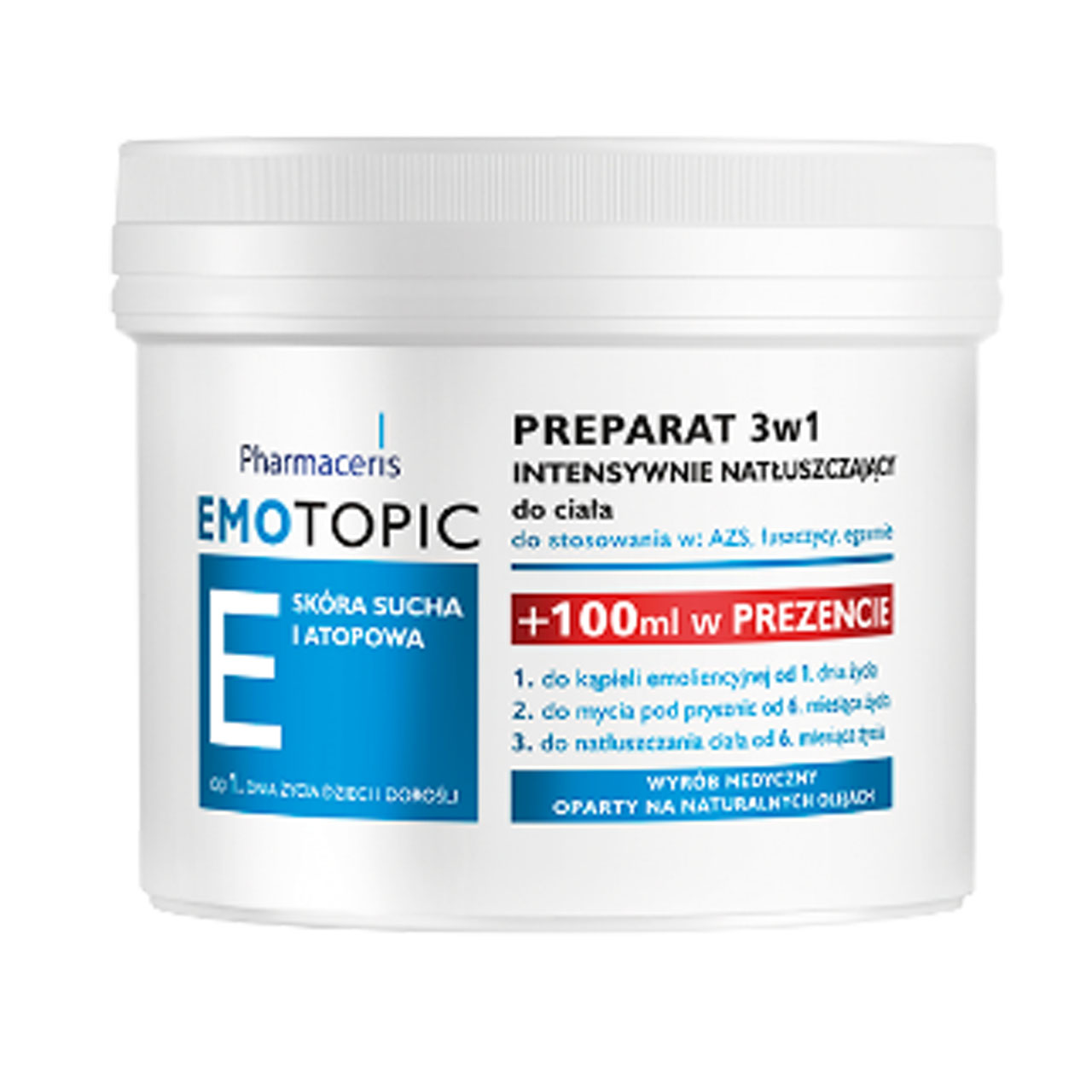 کرم ترمیم کننده فارماسریز مدل emotopic 3w1 حجم 400 میلی لیتر