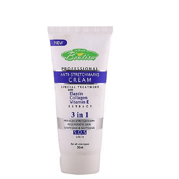 کرم ترک بدن بیوتیسا مدل elastin & collagen حجم 50 میلی لیتر