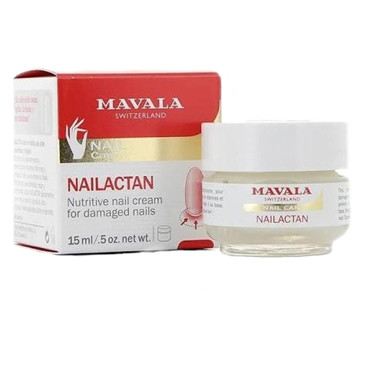 کرم تقویت کننده ناخن ماوالا مدل nailactan حجم 15 میلی لیتر